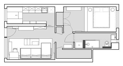 小型房屋|26个五十平米住宅平面合集，小尺度空间让生活更高效。